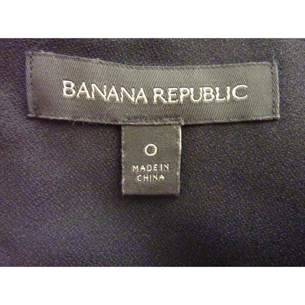 Banana Republic Black Boatneck Dress Ruffle Trim - Picture 6 of 7